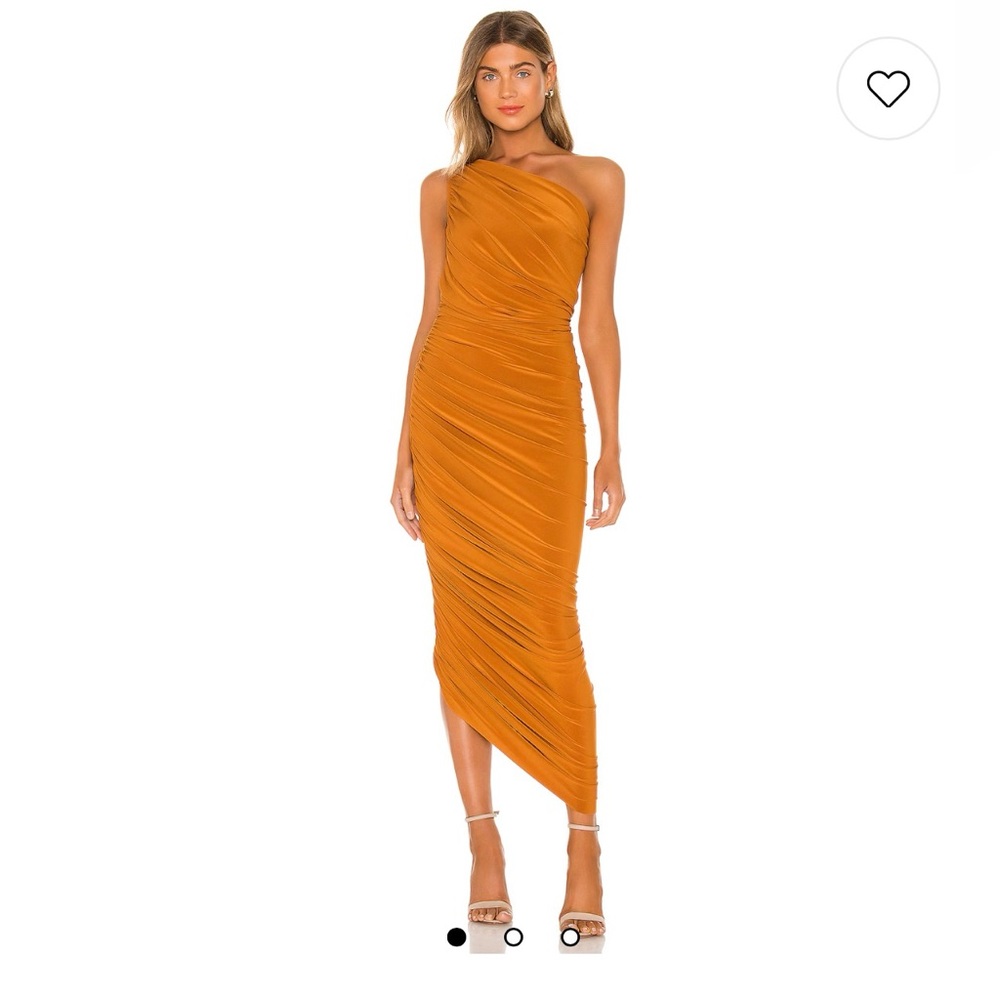 Norma Kamali Diana Gown in Bronze